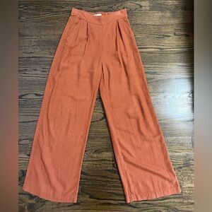 Abercrombie Linen-Blend Pull-On Wide Leg Pants